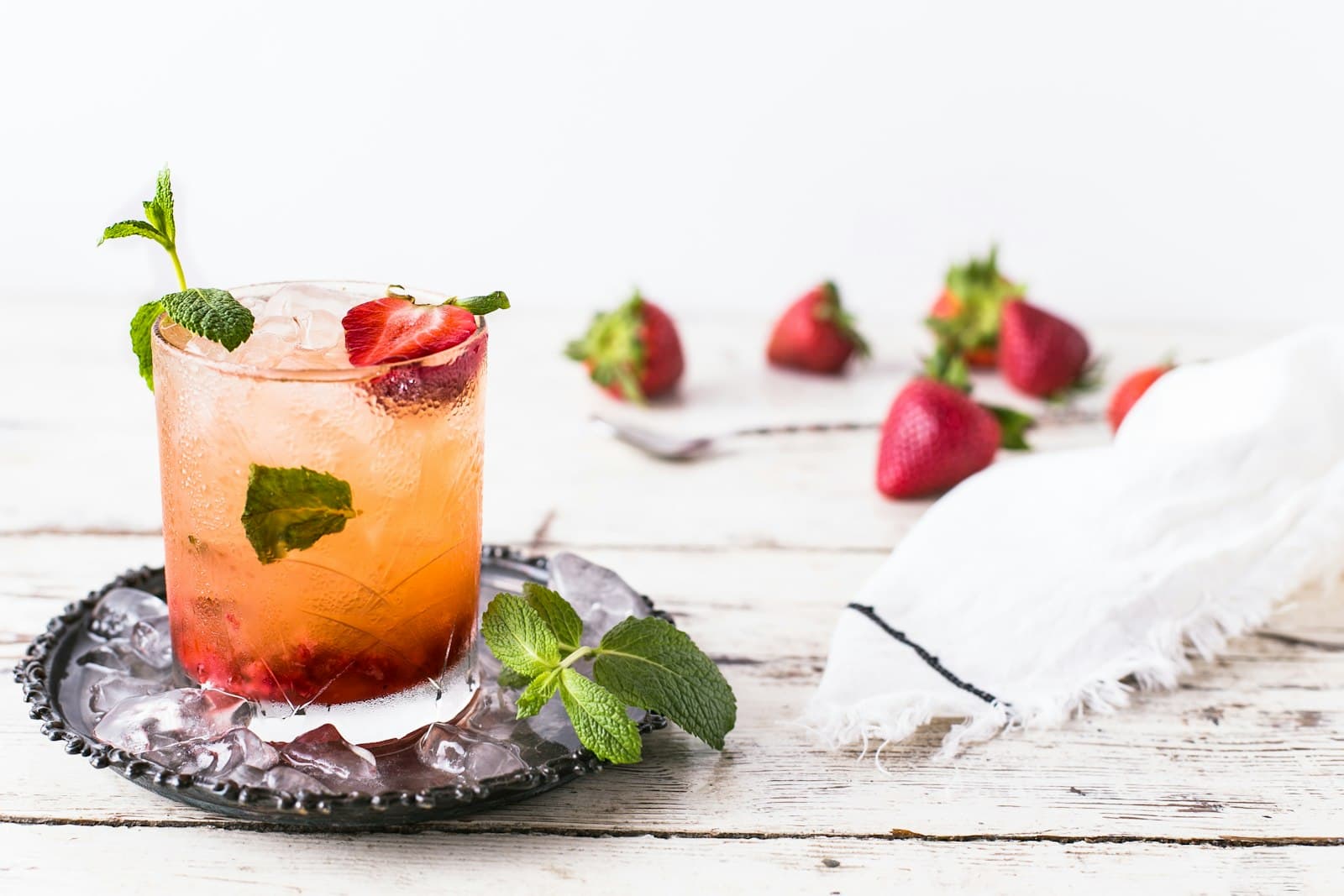 Caipiroska de morango